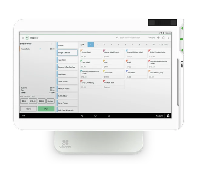 Clover Station Solo touchscreen point-of-sale system